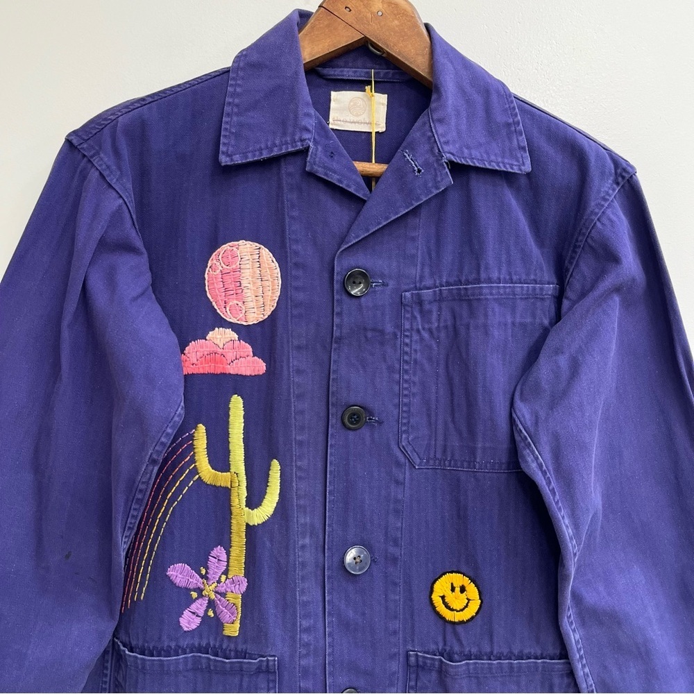 NEW FREE PEOPLE THE WOLVES DESERT TRIP EMBROIDERED SHIRT JACKET XS $250 - Picture 3 of 12